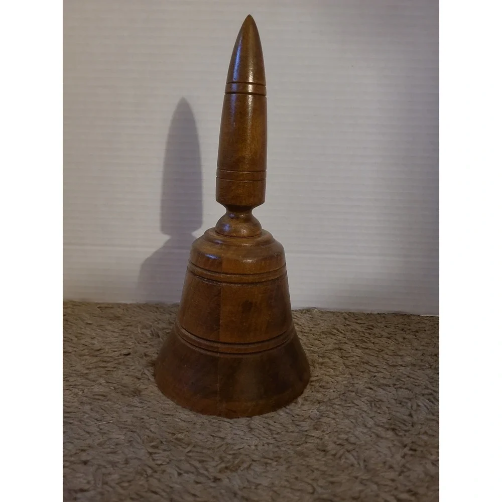 Vintage Musical Wooden Bell Plays A Lullaby,  Works, Tested